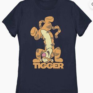 Disney's Winnie the Pooh Silly Tigger navy blue tee, t-shirt Size L Flawless